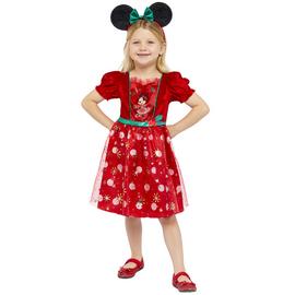Disney Minnie Mouse Red Dress & Ears Costume