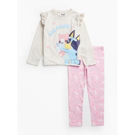 Bluey Oatmeal & Pink Pyjamas