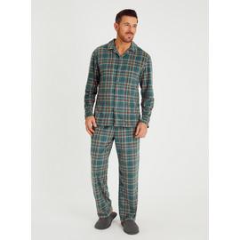 Green Check Fleece Pyjamas