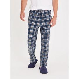 Red & Navy Check Fleece Pyjama Bottoms 2 Pack