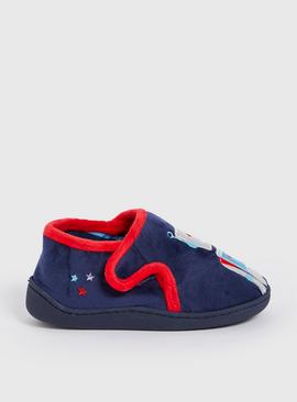 Navy Robot Cupsole Slippers