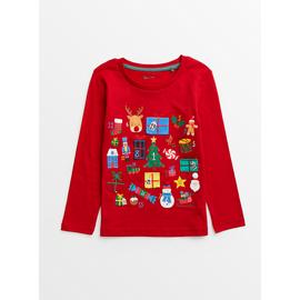 Red Christmas Advent Calendar Top