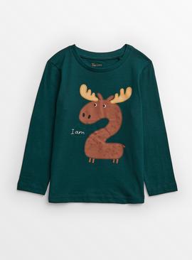 Green Moose I Am 2 T-Shirt 