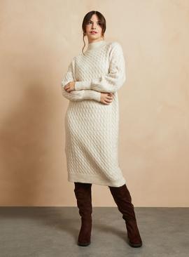 EVERBELLE Cable Knit Jumper Dress