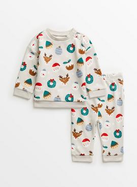 Christmas Oatmeal Sweatshirt & Joggers