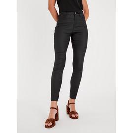 Black Coated Trousers
