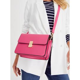 Pink Satchel Cross Body Bag One Size