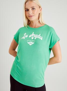 Green Los Angeles Relaxed Fit Top