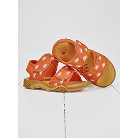 GRASS & AIR Kids Orange Colour Changing Sandals