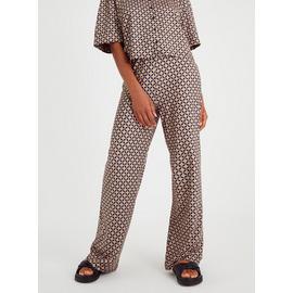 Gold & Black Geo Print Coord Trousers