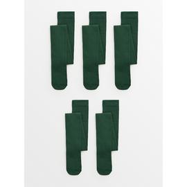 Green Super Soft Seamless Tights 5 Pack