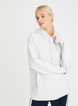 Stone Longline Overhead Hoodie