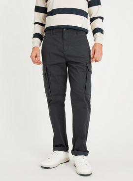 Navy Cargo Trousers