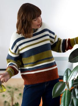 THOUGHT Brontee Lambswool Stripe Jumper 