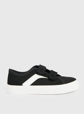 Black Canvas Trainers 