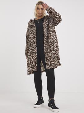 SIMPLY BE Leopard Lightweight Raincoat 