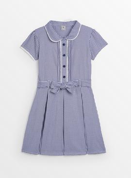 Navy Gingham Dress With Ease Classic School Dress 8 years