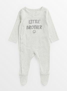 Grey Little Brother Sleepsuit 12-18 months