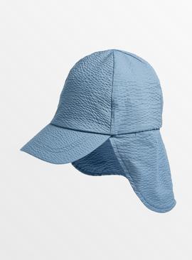 Plain Blue Keppi Hat  