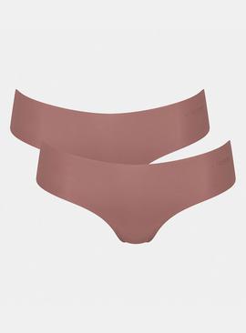 SLOGGI Zero Microfibre 2.0 Hipster Knickers 2 Pack Taupe