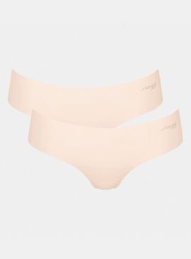 SLOGGI Zero Microfibre 2.0 Hipster Knickers 2 Pack Cream