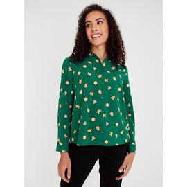 Green Gingerbread Print Shirt