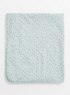 Blue Spot Gauze Blanket One Size