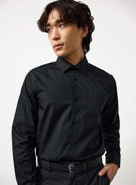 Black Regular Fit Long Sleeve Shirts 2 Pack