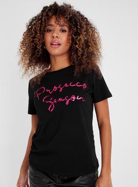 Christmas Black Prosecco Season T-Shirt