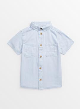 Blue Smart Short Sleeve Shirt 11 years