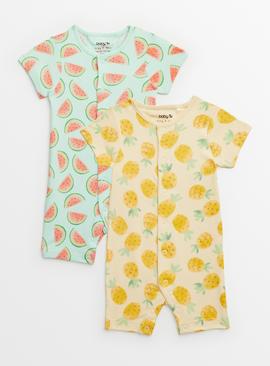 Fruit Rompers 2 Pack 3-6 months