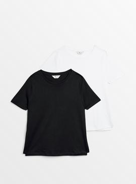 MATERNITY Nursing Plain Short Sleeve T-Shirt 2 Pack