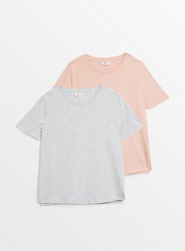 MATERNITY Nursing Plain Short Sleeve Top 2 Pack
