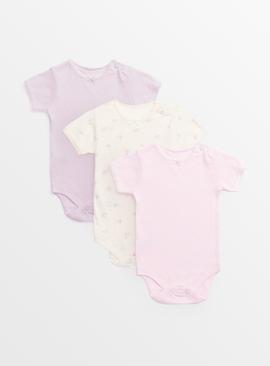 Plain Bodysuits 3 Pack  Up to 3 mths