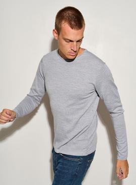 CASUAL FRIDAY Grey Merino Knit