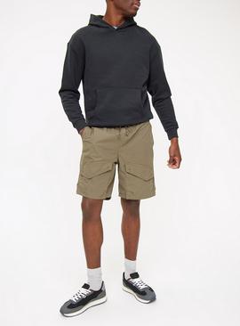 Khaki Cargo Pull On Shorts  
