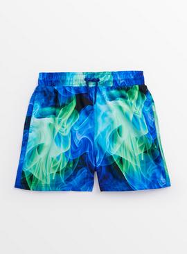 Blue Tie Dye Swim Shorts 4 years