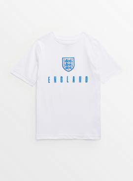 Euros White England T-Shirt 