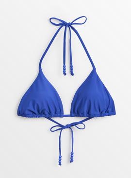 Cobalt Blue Triangle Bikini Top 