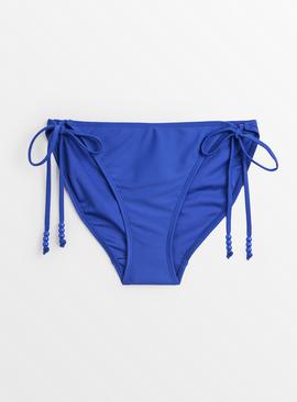 Cobalt Blue Tie Bikini Bottoms 
