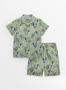 Bluey Sage Green Shirt & Shorts 
