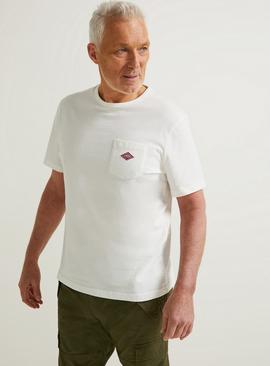 UNION WORKS White Logo T-Shirt 