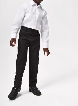 2 Pack Woven Trousers with Reinforced Knees & Extendable Hem