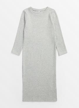 Grey Soft Knit Column Dress 9 years