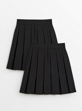 2 Pack Permanent Pleat Skirts