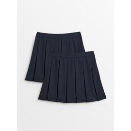 2 Pack Permanent Pleat Skirts