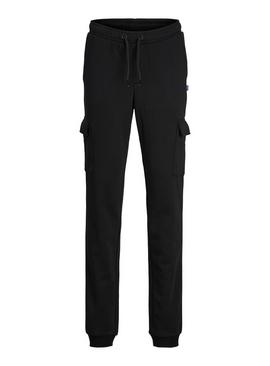 JACK & JONES JUNIOR Black Cargo Trousers