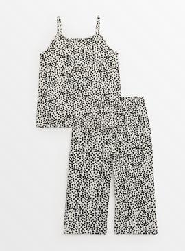Mono Spot Cropped Pyjamas 