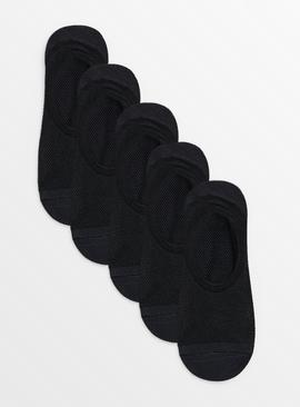Black Mesh Footsies 5 Pack