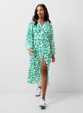 FRENCH CONNECTION Islanna Crepe Belted Dress 